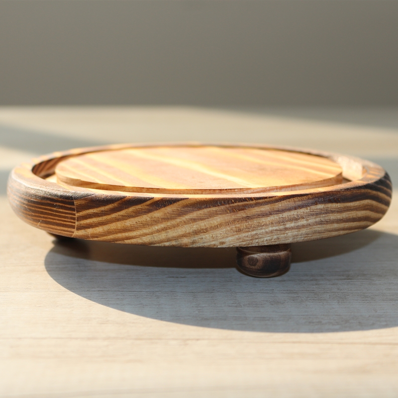 Top Quality Wooden cake stand From China supplier Transparent glass cake stand