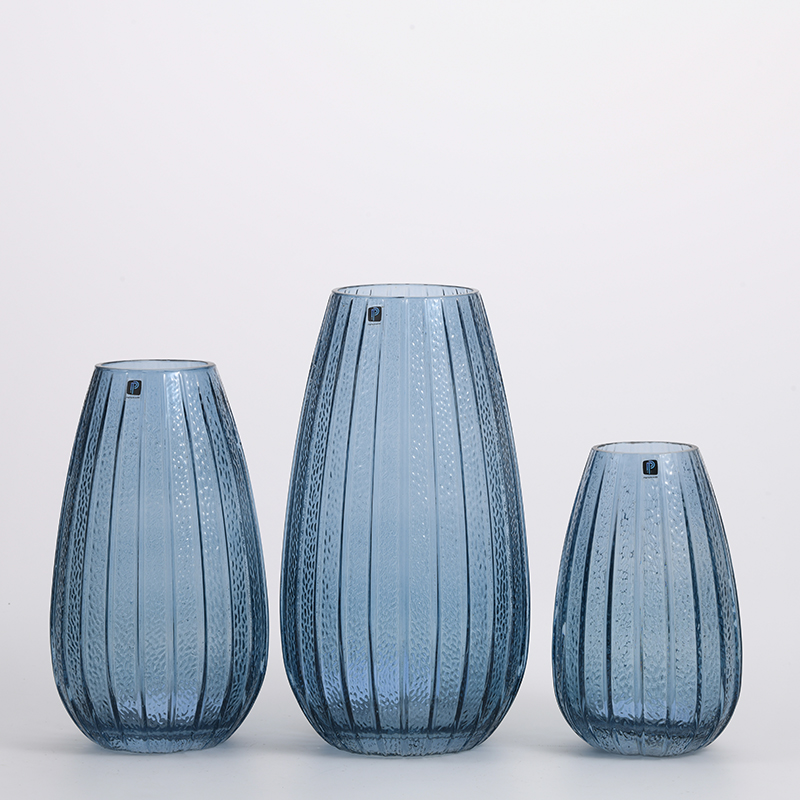 High quality heavy duty modern style glass jar for decorative glass flower vase Chinese manufacture