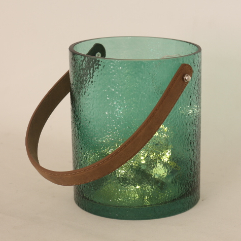 Customized decorative vintage glass metal lantern candlestick candle holder for home decor