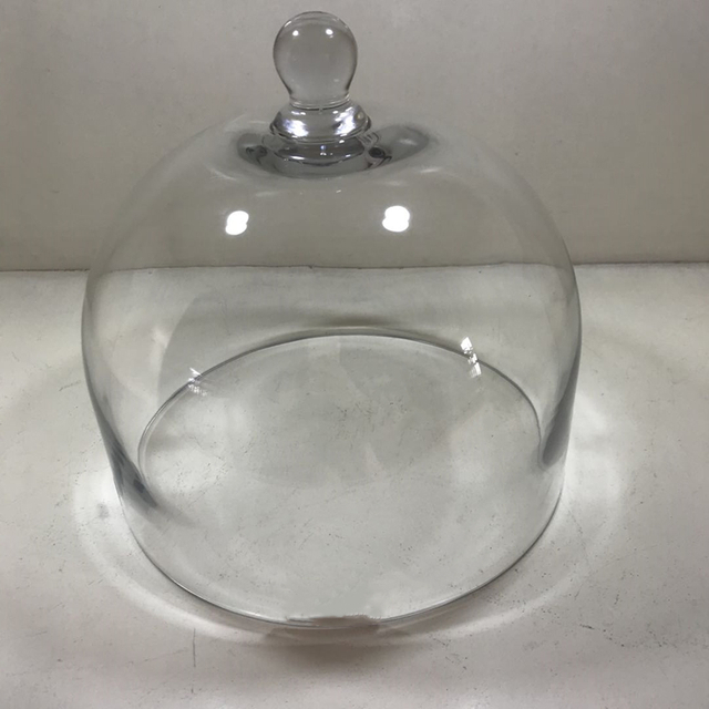 Factory Sale Direct good material popular glass tier cake plate dome