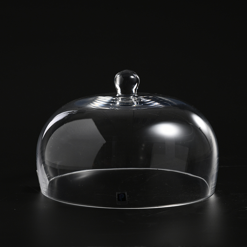 Heavy duty hand-blown Transparent glass cake cover big size for home or party decors Glass Cake stand Cover on sale