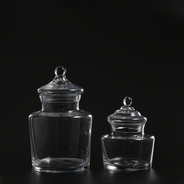 Food storage Heavy-duty glassware for food storage Candy Jar with glass lid glass marshmallow jar on sale