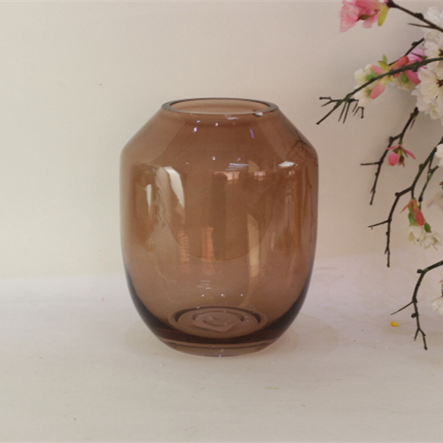 Dried flowers transparent thin glass vase home decoration accessories good-looking props