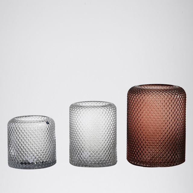 Glassware factory supply colored glass vase for decorative glass flower vase on sale