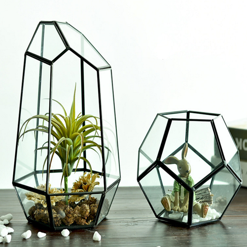 New design Scandinavian style geometric vase ornaments with good quality terrarium