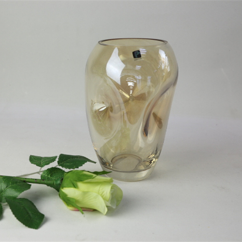 Wholesale household home decorative clear transparent cylinder morden design glass vase