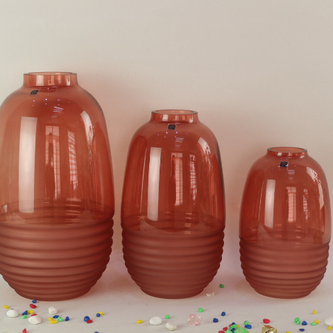 Nordic Style Hydroponic Clear Flower Glass Vase Wedding Centerpiece Colored Glass Flower Pot