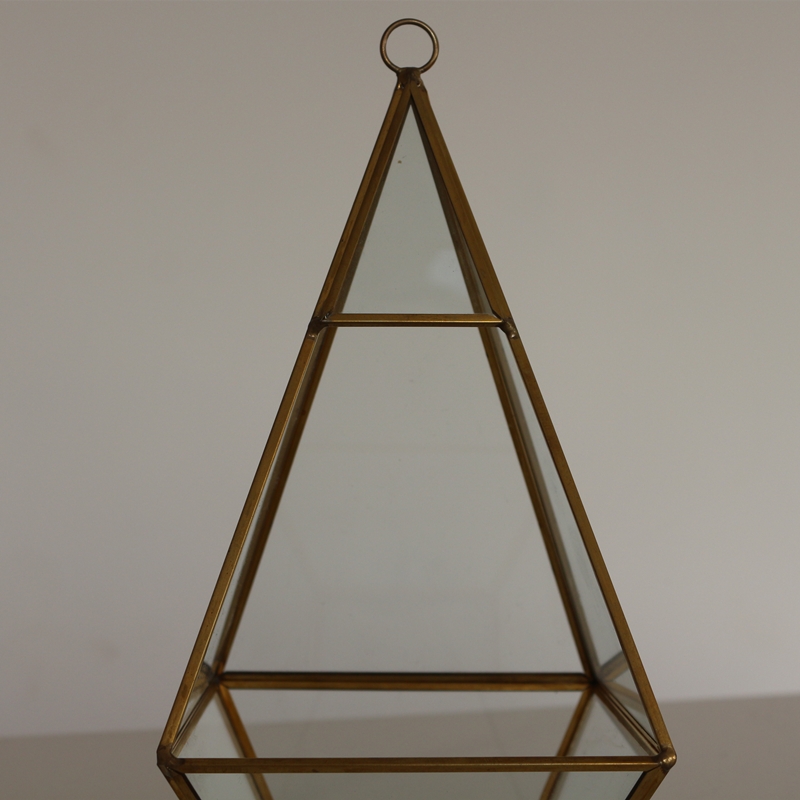 New design Geometric glass vase succulents with high quality terrarium decoration