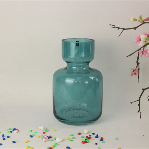 Centerpiece Decorative Colored Clear Glass Flower Vase