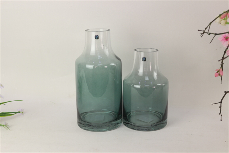Centerpiece Decorative Colored Clear Glass Flower Vase