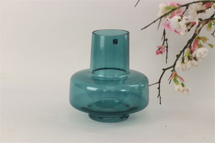 Wholesale Glass Vase Jar Colored Glass Flower Vase Cylinder Flower Glass Vase