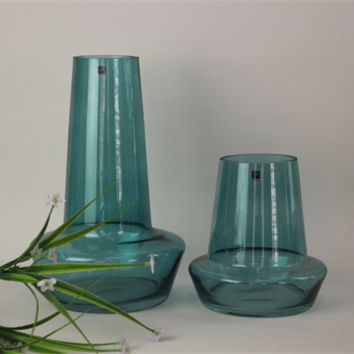 Wholesale Glass Vase Jar Colored Glass Flower Vase Cylinder Flower Glass Vase