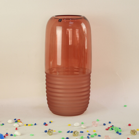 High quality Glass Flower Vase Decorative Crystal Colourful Vase With Competitive Price