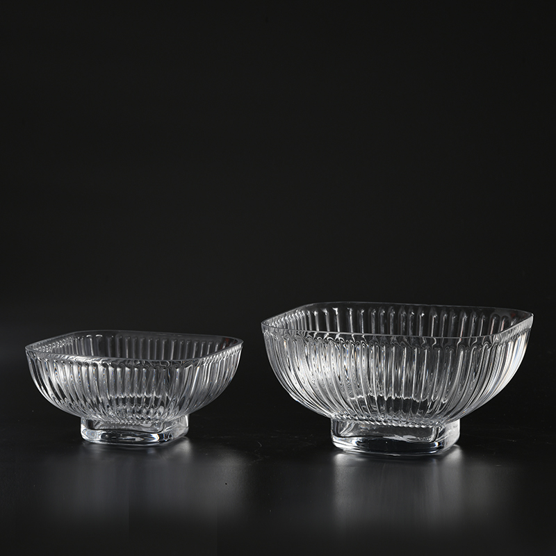 Modern Style mushroom design hand-blown clear glass vase all size can be customized