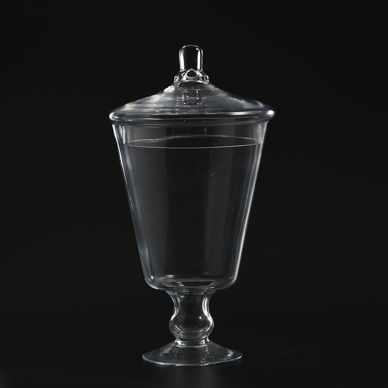Hand-blown transparent glassware for food storage Candy Jar glass marshmallow jar from Chinese manufacture directly