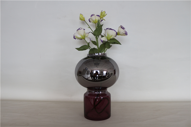Wholesale Customized Unique Design Decorative Specular Crystal Glass Vase For Home And Office