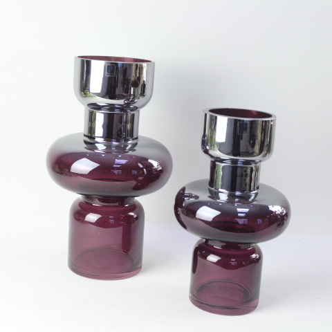 Western Style Wedding Decoration Hand Blown Restaurant Table Middle Size Cylinder Clear Flower Glass Vases