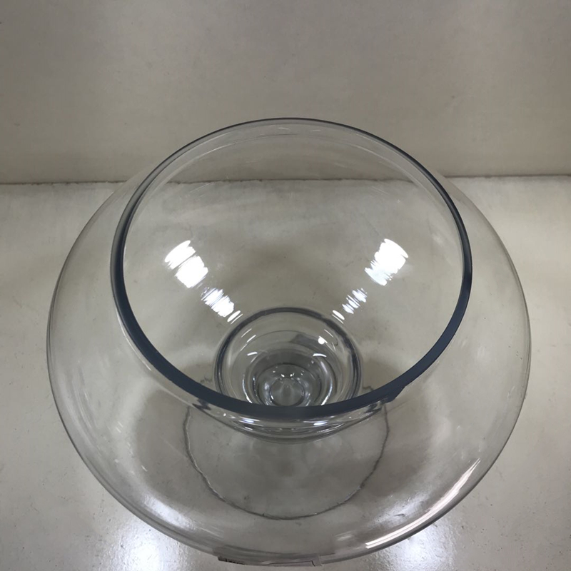 Wholesale Customized Fancy Transparent Christmas Snowflake Decorative Glass Candy Jar Buffet with Glass Lid