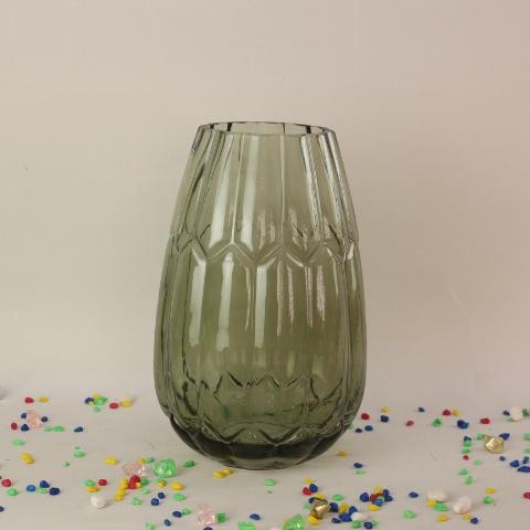 Factory Direct Selling Unique Design Colorful Glass Vase for Home Decoration And Wedding Gift