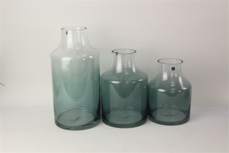 Customized Home decoration color gradient european stylish style hydroponics glass vases