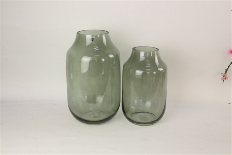 Home Decoration Plant Pot Cylinder Flower Glass Vase Crystal Glass Flower Vases