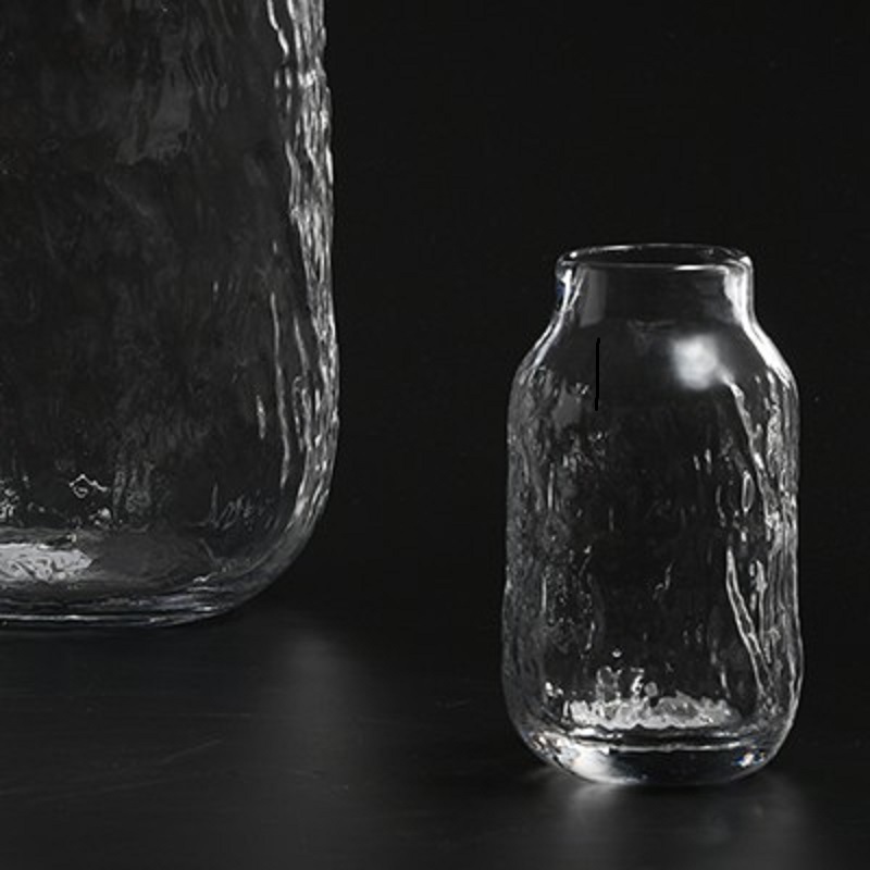 New modern classic glass flower vase small mouth with floral