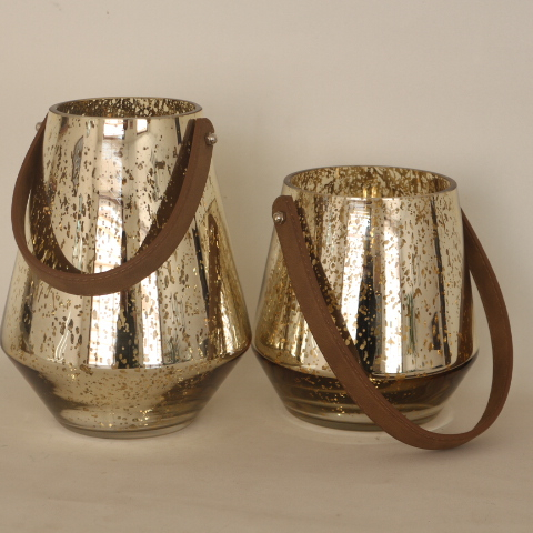 Modern Design Light Reflecting Home Decorations Candle Lantern Glass candle holders