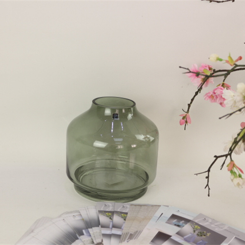 Decorative Colored Glass Flower Vase Cylinder Flower Glass Vase With Competitive Price