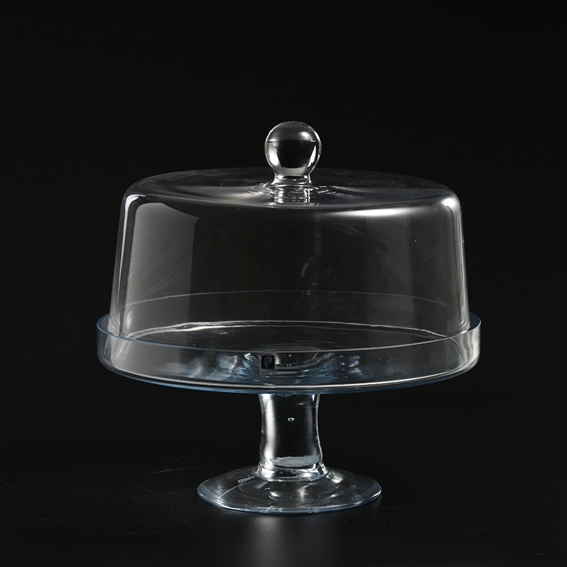 Low MOQ with good quality clear glass cake stand with Long Service Life