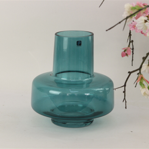 Wholesale Glass Vase Jar Colored Glass Flower Vase Cylinder Flower Glass Vase