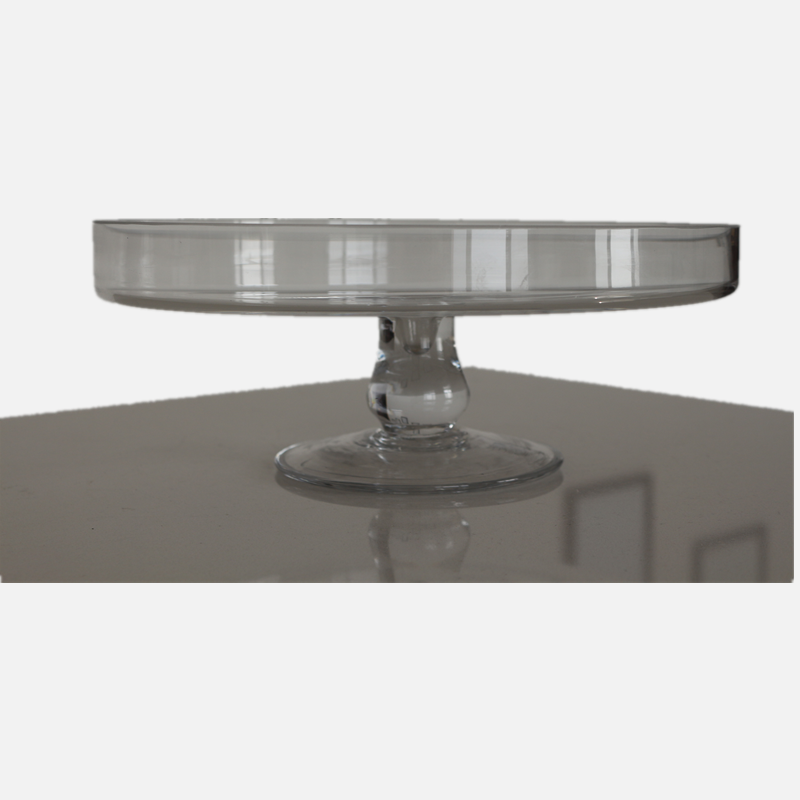 New product 2020 Tall cake glass tray bread fruit preservation cake stand