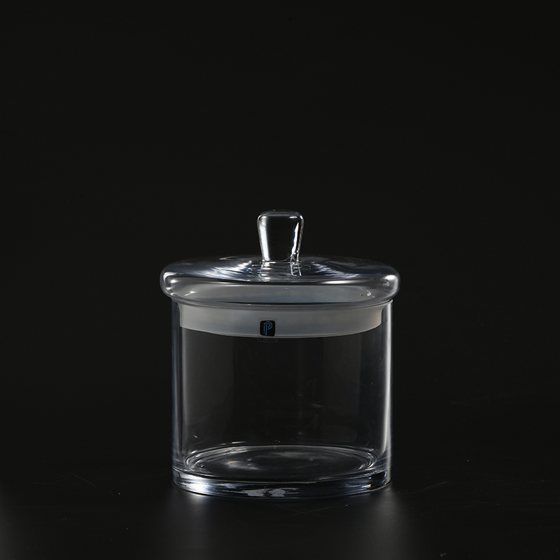 Food storage glassware Kitchen utensils glass food Jar with glass lid Candy Jar marshmallow jar on sale
