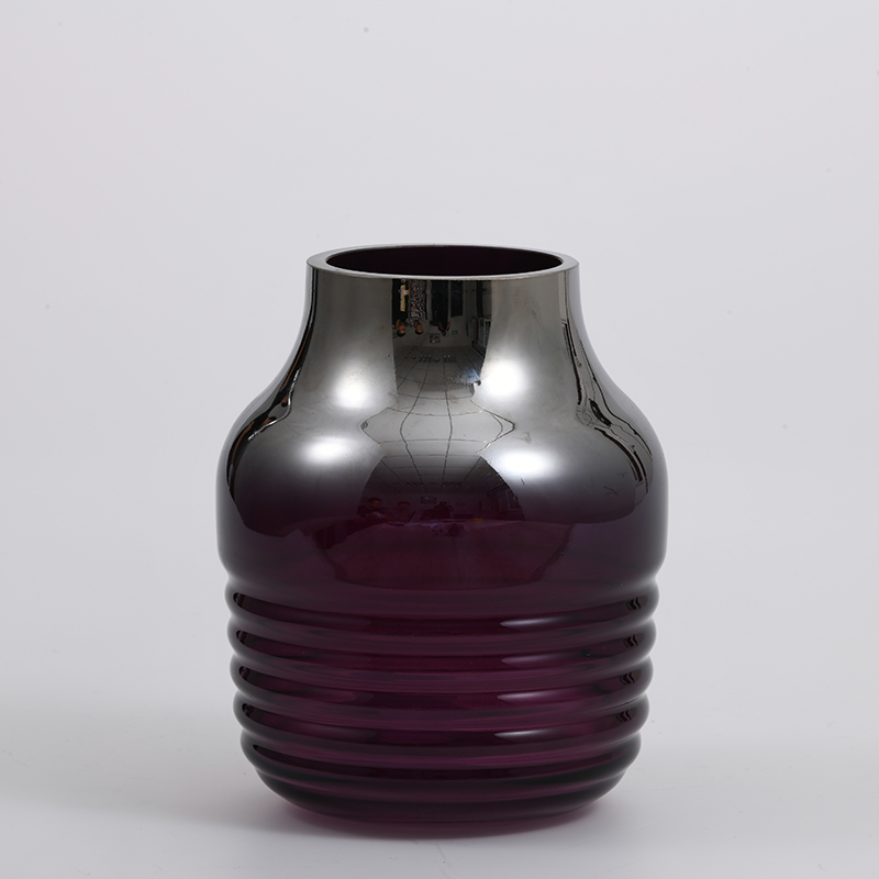 Savage luxury style indigenous artistic human face design glass flower vase for home decoration factory directly supply