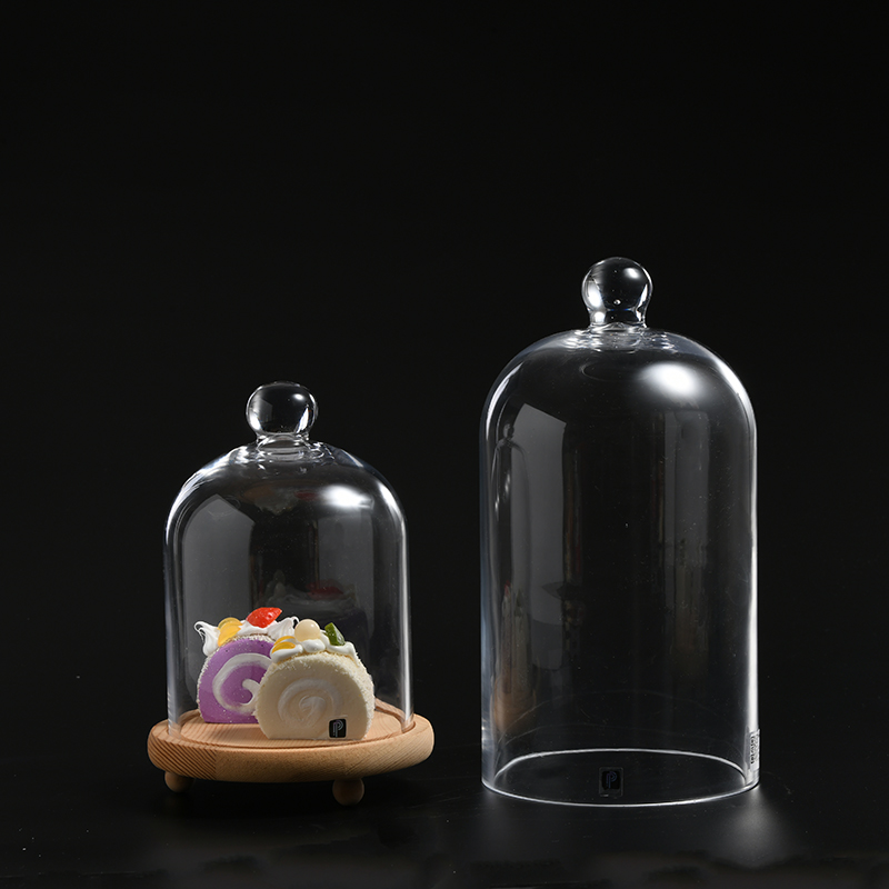 Hot selling product with good quality transparent glass cake stand with low price