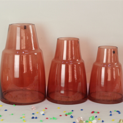 In Stocked Hand Made Clear Transparent Ball Shape Flat Round Glass Vase For Flower