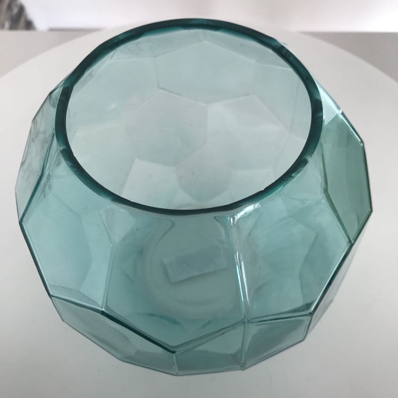 Clear Glass Vase with Ceramic Stand White Porcelain Glass Vase Ceramic Stand