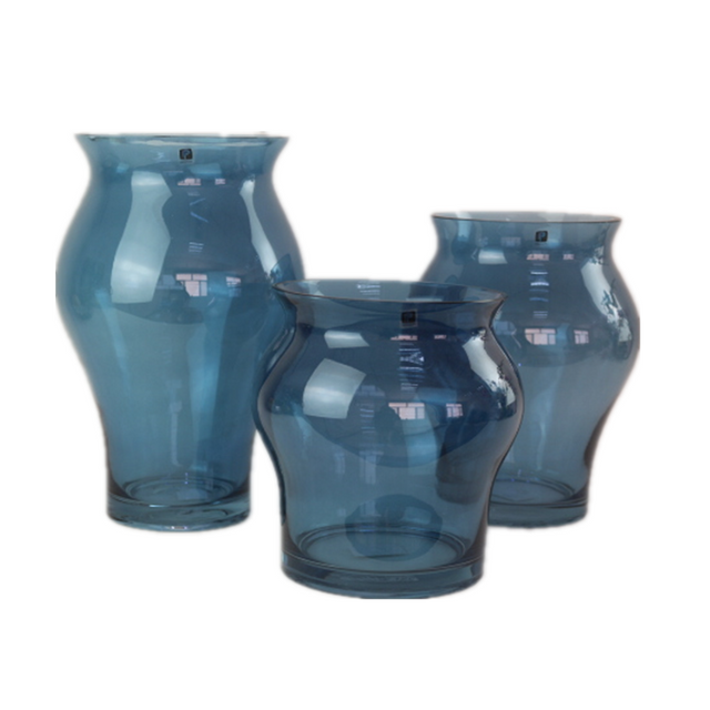 2020 Hot Sale Home Interior Decoration Colorful Nordic Style Hand Blown Glass Vase For Plants