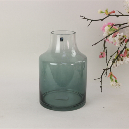 Common Home Decor Elegant Gradient Color Green Vase Plant Flower Vase