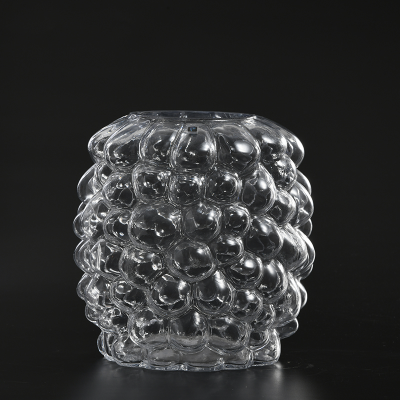 Hand-blown glassware pineapple design very special transparent glass flower vase on sale