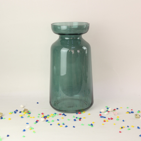 High Quality Tall Hand Blown European Style Peculiar Looking Glass Decorative Modern Vase