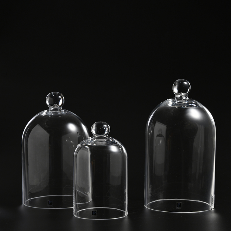 Handmade Round Glass Dome Bell jar Style design Glass Cake cover Glass Dome on sale