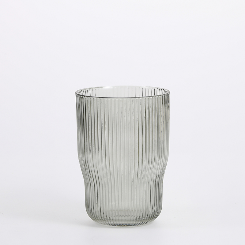 High quality very fresh taste transparent bottle with floral modern style decorative glass flower vase Chinese manufacture