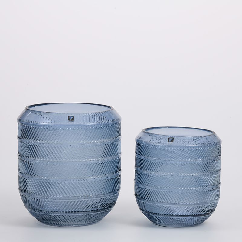 High quality heavy duty modern style glass jar for decorative glass flower vase Chinese manufacture