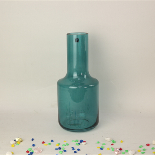 Wholesale custom size home decoration modern colorful translucent glass vase