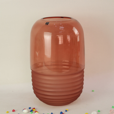 High quality Glass Flower Vase Decorative Crystal Colourful Vase With Competitive Price