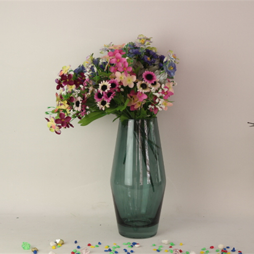 Wholesale Modern Design Color Translucent Decorative Durable Glass Vase With Low Price