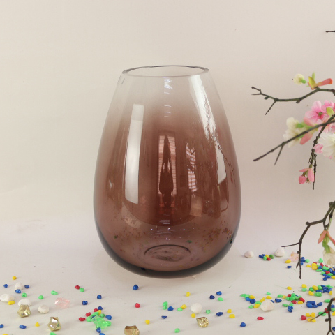 Golden Supplier Nordic Style Crystal Colored Decorative Flower Vase Glass for Home Wedding