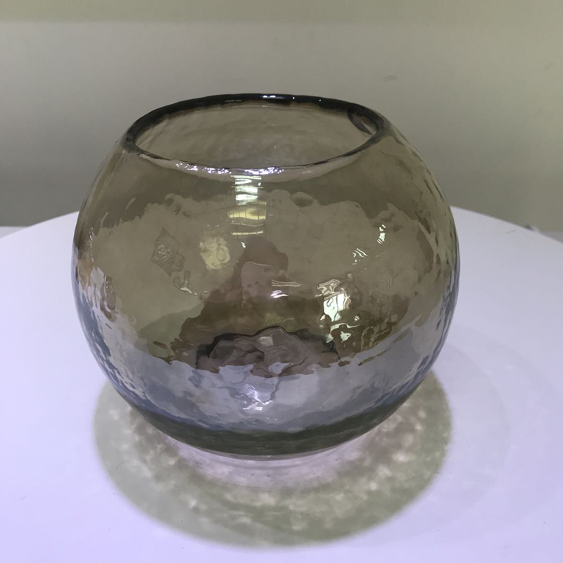 Colored Cylinder Glass Flower Vase Home Accessories Vase For Decoration
