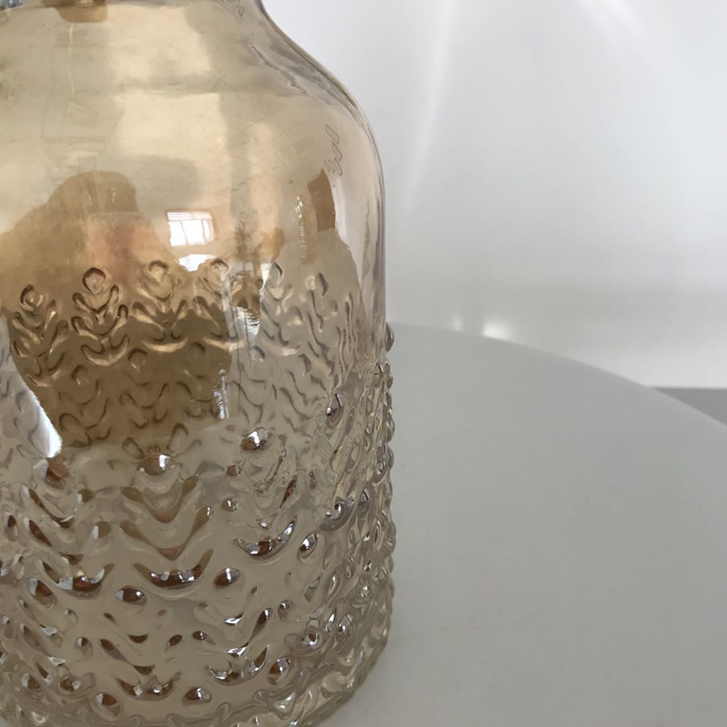 Golden Diamond Teardrop Shape Hanging Geometric Terrarium Table Decoration Flower Glass Vase for Plant